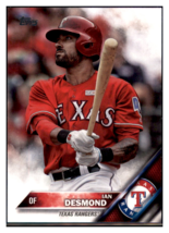2016 Topps Update Ian
  Desmond   Texas Rangers  Baseball Card DPT1B - £1.39 GBP