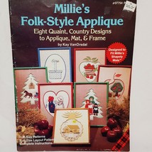 Country Quilt Patterns Millies Folk Style Applique Apple Tree Baskets Ch... - $14.99