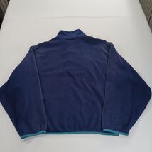 Vintage Woolrich Men's Faded Blue 1/4 Snap Buttons Pullover Sweatshirt Sz Large image 2