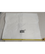 Authentic MontBlanc Mont Blanc White Cloth Dust Bag  24” x 20”. - $29.69