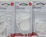 Safety Outlet Covers 8 Clear Covers Electrical Outlets 50271 Lot of 3 New - $15.83