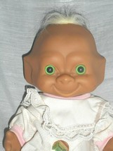 90s Ace Treasure Troll Wish Stone Belly Button 12&quot; Doll Green Eyes Green Jewel - £17.82 GBP