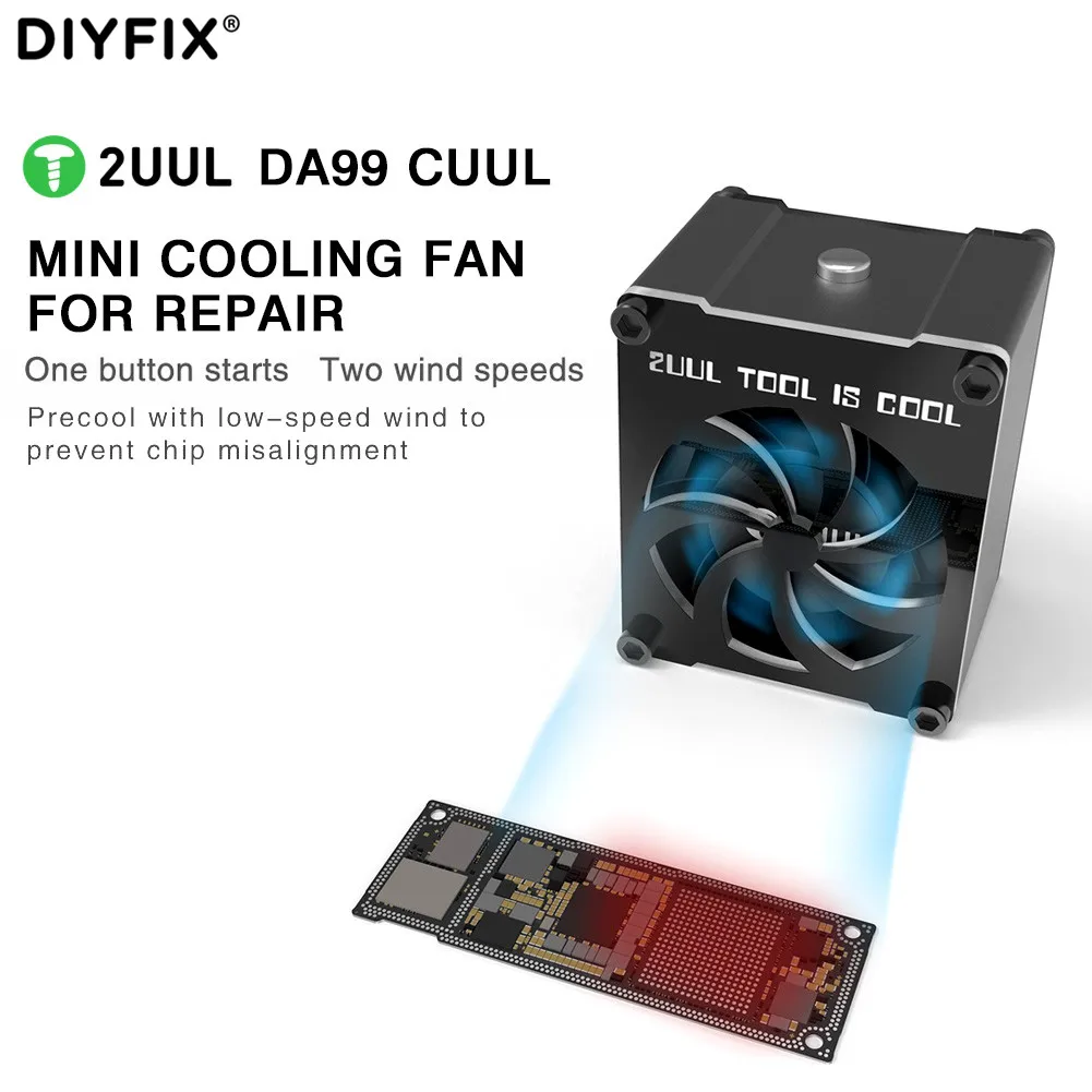 2UUL CUUL Mini Cooling Fan Welding Smoke Exhaust Fan For Mobile Phone Maind Main - £129.40 GBP