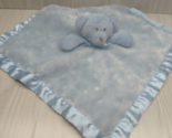 Blankets &amp; Beyond Blue Teddy Bear Plush Baby Security Blanket Lovey sati... - £16.41 GBP
