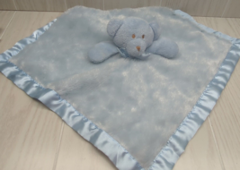 Blankets &amp; Beyond Blue Teddy Bear Plush Baby Security Blanket Lovey sati... - $20.78