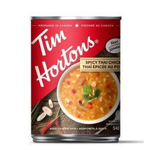 9 Cans of Tim Hortons Spicy Thai Chicken Soup 540ml Each- Ready to Serve - - £42.56 GBP