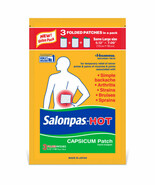 Salonpas Hot Capsicum Patch: Aches, Arthritis Sprains 3 Ct, Exp 10/26 Fr... - €8,43 EUR