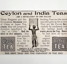 Ceylon And India Tea 1897 Advertisement Victorian Economical Beverage DW... - $388.96 MXN