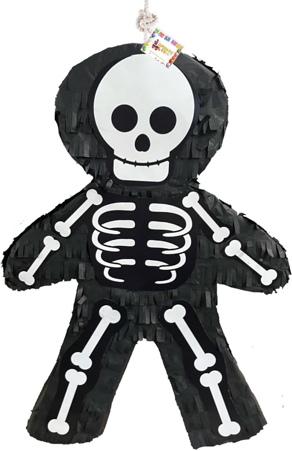 HBlack Skeleton Theme Pinata, Halloween Birthday Party Supplies &amp; Decora... - $39.99