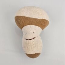 Under the Nile - Organic  Cotton Mushroom  White Plush Toy Baby - $7.91