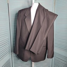 Jeffrey Banks 1 Button Pant Suit ~  Sz 44L ~ 38W 31.5L ~ Black - £49.51 GBP