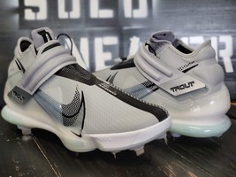 Nike Force Zoom Trout 7 Grey Black Baseball Metal Cleats ClCI3134-023 Me... - £72.37 GBP