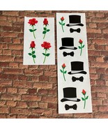 Mrs. Grossman&#39;s Vintage 1990 Top Hat + Rose Valentine&#39;s Day Groom Sticke... - $13.56 CAD