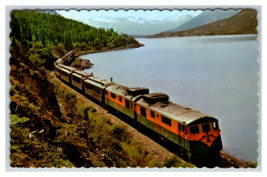 White Pass Yukon Route Railroad Train Whitehorse Alaska Scalloped Edge Postcard - £3.90 GBP