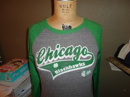Chicago Blackhawks NHL Raglan Sleeve Ladies T Shirt M - $17.81