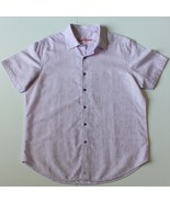 Robert Graham Men&#39;s Bellarose Lilac Short Sleeve Classic Fit Dress Shirt... - $49.99