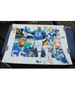 NY Giants Lawrence Taylor Signed 18x24&quot; Limited Edition GILES Lithograph... - £77.86 GBP