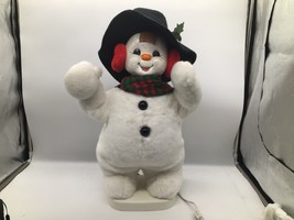 1996 Santa’s Best Animated Snowman 23&quot;  Christmas Decoration Works - $123.75