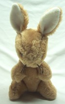 VINTAGE Eden CUTE BROWN BUNNY RABBIT 10&quot; Plush STUFFED ANIMAL Toy 1980&#39;s... - £15.79 GBP