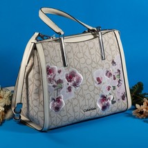 Calvin Klein Handbag Crossbody Flowers Signature Satchel Purse / Shoulde... - $1,953.87 MXN