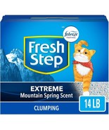 Fresh Step Clumping Cat Litter with Febreze, 14 lbs, Extreme Mountain Sp... - £14.12 GBP