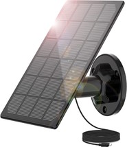 Lybuorze Security Camera Solar Panel, 5V Micro Usb Port, 10Ft., C Port C... - £31.42 GBP