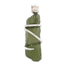 Moldavite Pendant Necklace by Stones Desire - $284.05