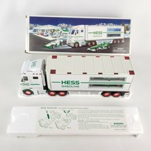 2003 Hess Toy Truck 14&quot; and Two Racecars 4.5&quot; with Pull Back Motors - $26.72