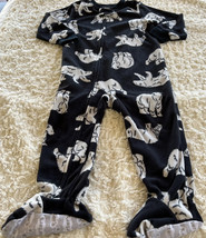 Carters Boys Black White Polar Bear Fleece Long Sleeve Pajama 2T - £5.08 GBP