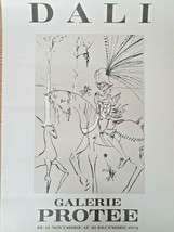 Dali - Original Exhibition Poster – Galerie Protee – Very Rare - Affiche - 1979 - £104.70 GBP