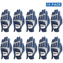 10 PCS Men&#39;s Golf Gloves  Blue Soft Fabric  GOG Golf Glove Left Hand Drop Ship - £132.75 GBP