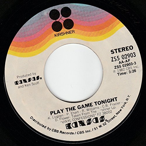 45vinylrecord Play On/Play The Game Tonight (7"/45 rpm) Kansas Item image 5