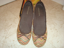 PREDICTIONS 8.5 M FABRIC BALLET FLATS NEW MULTI COLOR - $29.99