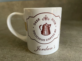 Jordan&#39;s Dark Noir Delicious Coffee Tea Mug Sweet Expressions Vintage - £3.78 GBP