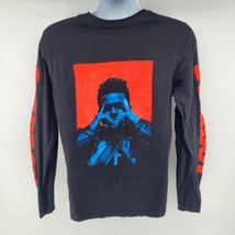 The Weeknd T-shirt Starboy Size M Long Sleeve Black XO - £39.52 GBP
