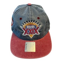 VTG Super Bowl XXIX Hat – Coca-Cola Logo – Team NFL Logo 7 – Denim & Red Brim – - $672.55 MXN