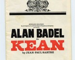 Kean Program Globe Theatre London Alan Badel 1970&#39;s - $11.88
