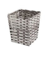 mDesign Woven Square Trash Can Wastebasket, Garbage Container Bin - Gray - $43.45 CAD