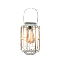 Metal Hanging Bird Cage LED Solar Light Indoor Outdoor Accent Patio Decor - £31.15 GBP+