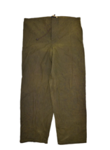 Barbour Waxed Pants Mens L Over Trousers Oil Skin Unlined Water Resistant - £75.23 GBP