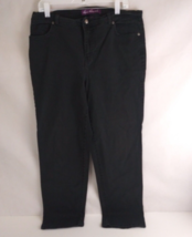 Gloria Vanderbilt Women&#39;s Midnight Black Bootcut Jeans Plus Size 16W - $11.87
