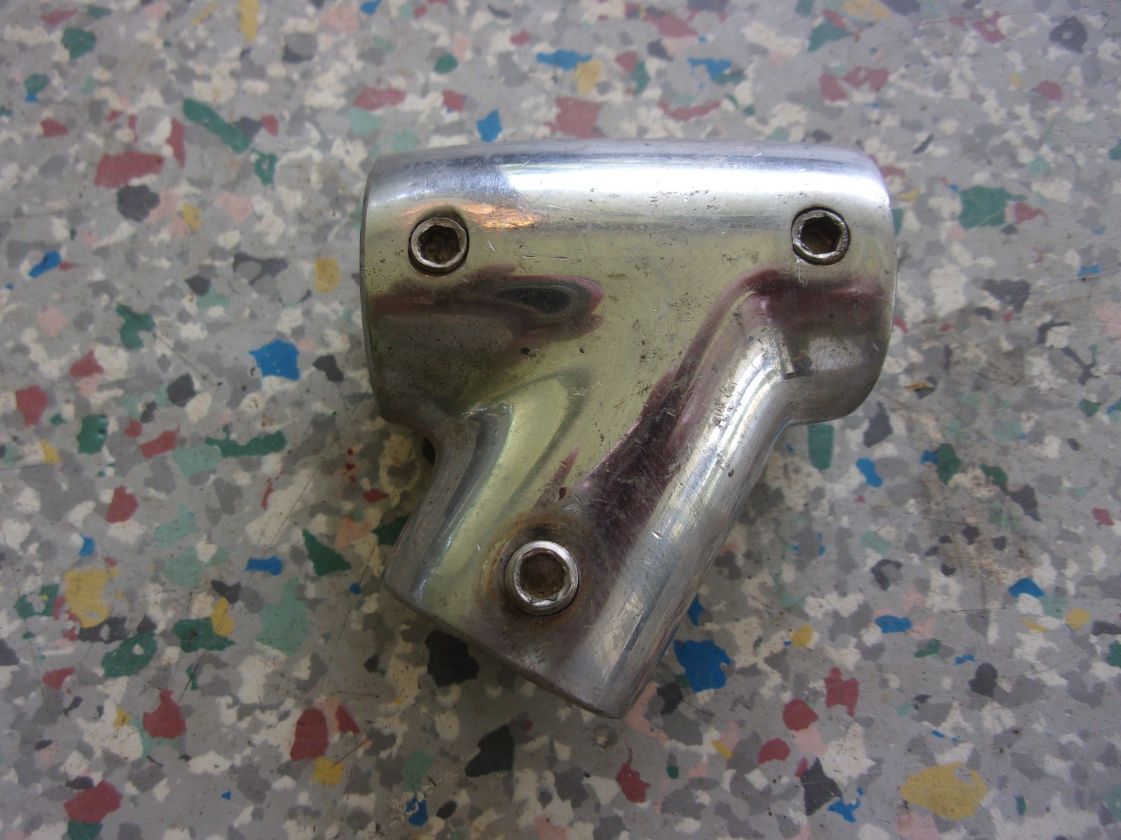 used Marine Boat 316 stainless Bow Rail 45 degree Tee Fitting 7/8&quot; diameter - $9.85