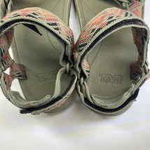Teva Original Women&#39;s Green Southwestern Aztec Print Sandals UK size 2,US size 3 - £13.25 GBP