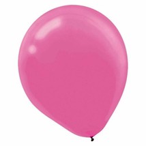 Bright Pink Latex Round Balloons 12&quot; 72 Ct Helium Quality - £6.21 GBP