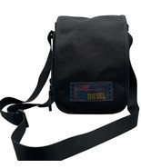 Vintage Diesel Industry Black Unisex Shoulder Bag Crossbody Bag Canvas S... - £44.15 GBP