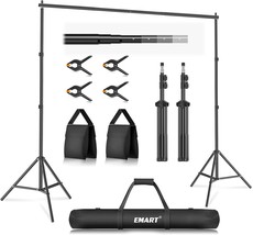 Adjustable Background Stand Backdrop Support System Kit With Carry Bag F... - $43.99