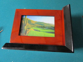 Hallmark book ends/frames, wood, inlay laquer from Neimann Marcus original - £50.60 GBP