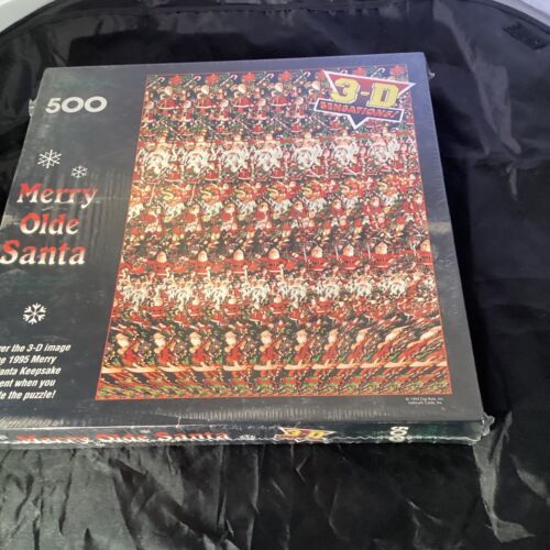 Primary image for Springbok by Hallmark Merry Olde Santa 3D Sensations 500 Piece Jigsaw Puzzle NEW