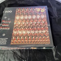 Springbok by Hallmark Merry Olde Santa 3D Sensations 500 Piece Jigsaw Puzzle NEW - $20.79