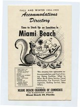 Summer Winter 1954 1955 Miami Beach Accommodations Directory Booklet  - $27.72